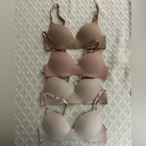 Victoria's Secret Wireless Push-up  Bra Set - Beige, Tan, Ivory & Brown